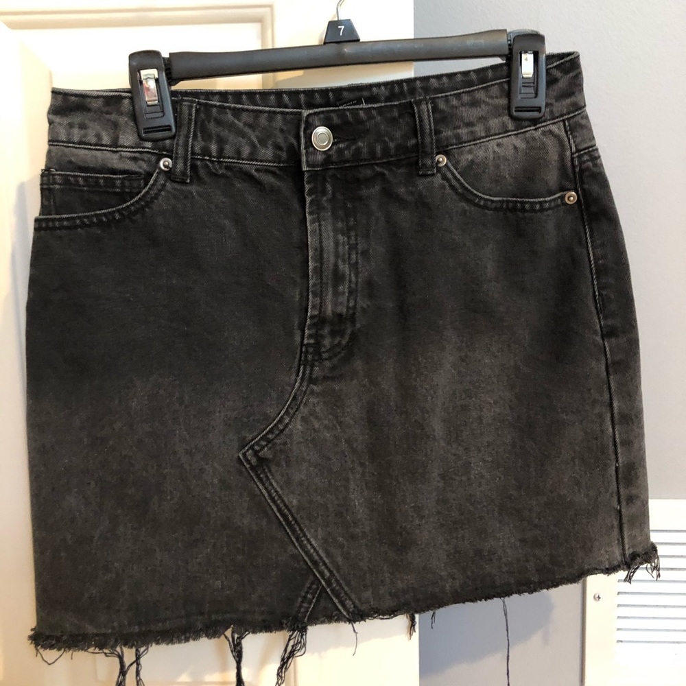 Black Jean Skirt